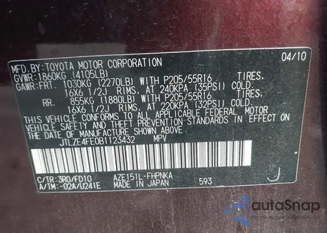 2011 Scion Xb z USA, uszkodzony, nr VIN JTLZE4FE0B1123432